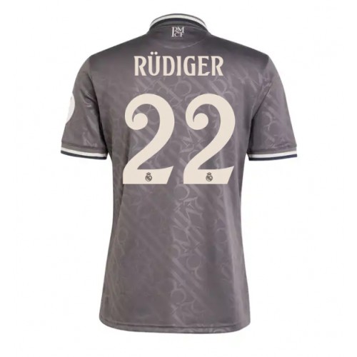 Dres Real Madrid Antonio Rudiger #22 Rezervni 2024-25 Kratak Rukav